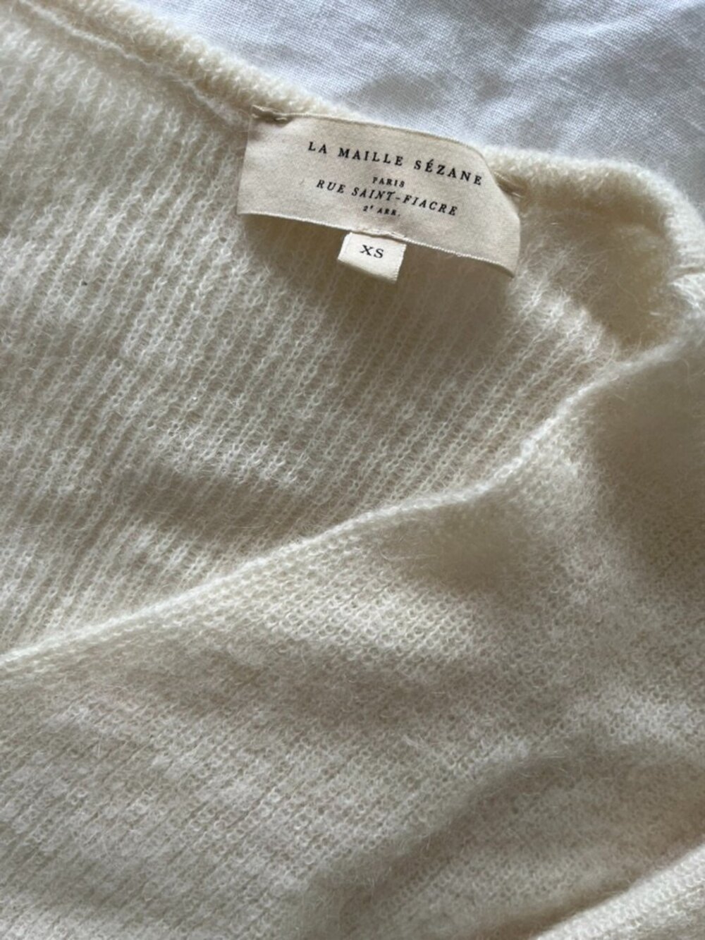 Sézane Barry Cashmere Cardigan (Ecru) - Picture 5 of 6